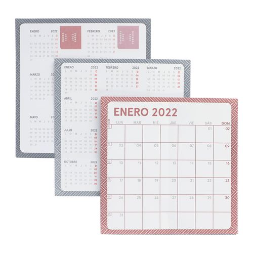 Calendario Papel 2022 y Marca Páginas 13x13 cm