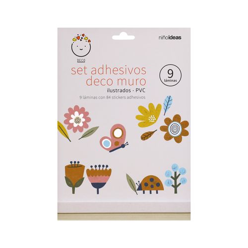 Set 9 Adhesivos Deco Muro 17,5x24 cm
