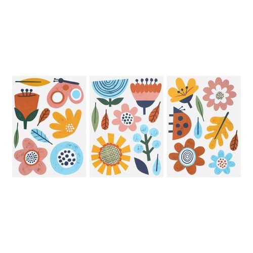 Set 9 Adhesivos Deco Muro 17,5x24 cm