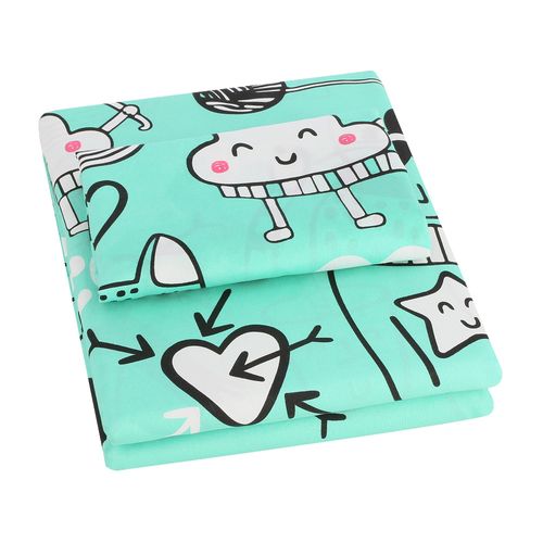 Funda Plumón Microfibra Estampada 80 G