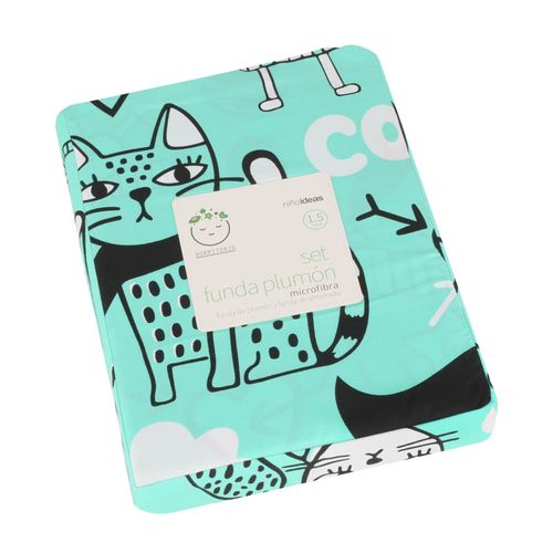 Funda Plumón Microfibra Estampada 80 G