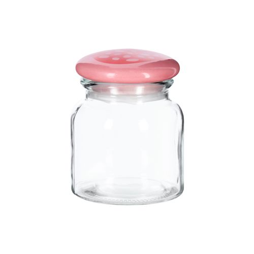 Frasco Vidrio con Tapa Cerámica 500 ml