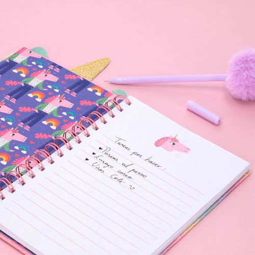 Cuaderno con Glitter 17x2x26 cm