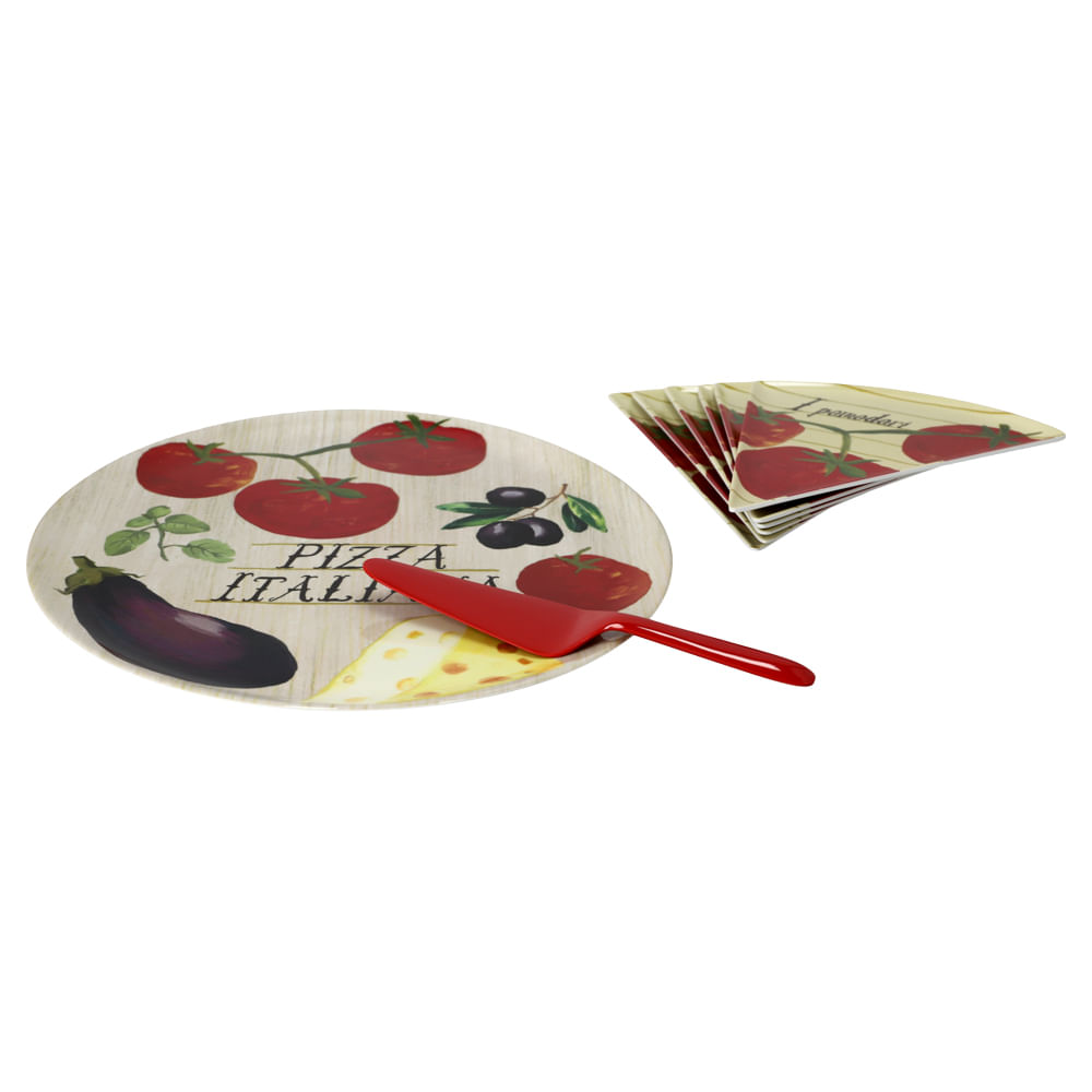 Piatto Pizza In Melamina 33cm - Con Frasi Decorative, Design Divertente - Foto 9