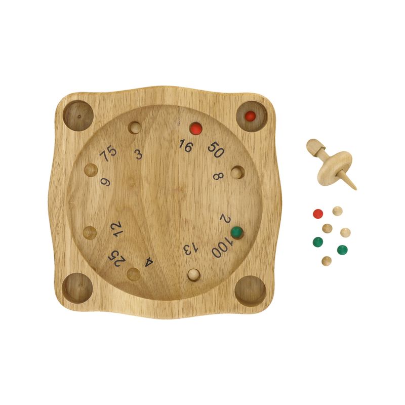 Ruleta de Madera Rubberwood 21,5x3x21,5 cm - Casaideas Peru