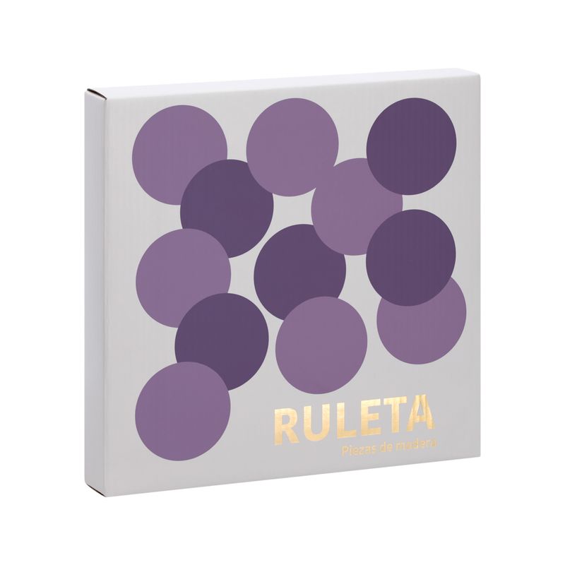 Ruleta de Madera Rubberwood 21,5x3x21,5 cm