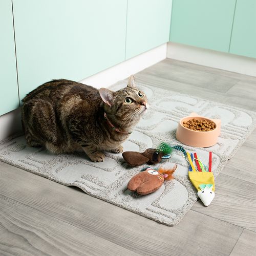 Alfombra para caja de arena para Gatos