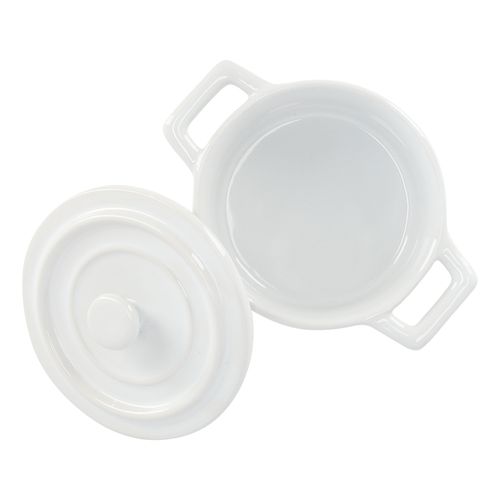 Mini Fuente con Tapa Cerámica Ceramica para Horno 260 ml