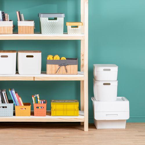 Caja Apilable de Plástico Polipropileno para closet