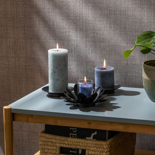 Portavela Flor Metal