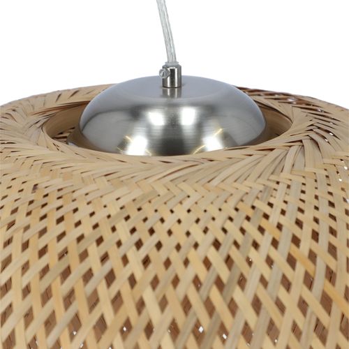 Lámpara Techo Tejida con Fibra Bambú 45 cm