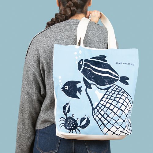 Bolso Algodón Multiuso 44x40 cm