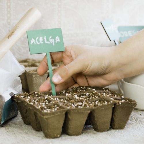 Set 4 Marcadores de Pizarra para jardin para Jardín S