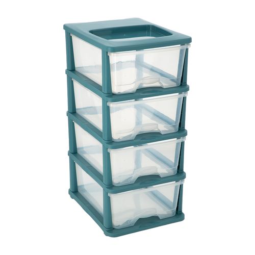 Mueble Cajonera Plástico 4 cajones 44x33,5x73 cm