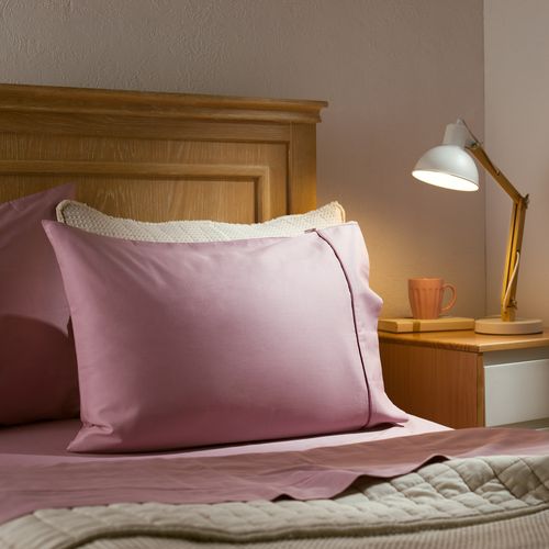 Funda Almohada Algodón satín Liso de 240 Hilos