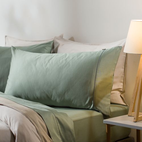 Funda Almohada Algodón satín Liso de 240 Hilos
