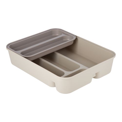 Organizador Cubiertos Polipropileno Con Bandeja 24x31,5x6,5 cm