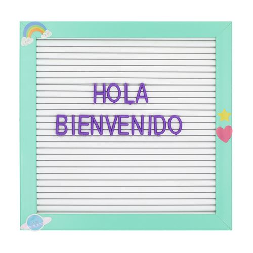 Pizarra con Letras Adhesivas