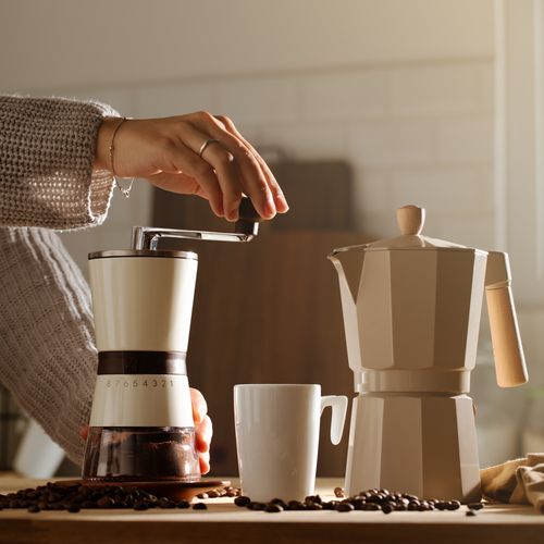 Molinillo de Café Acero Inoxidable con Manivela