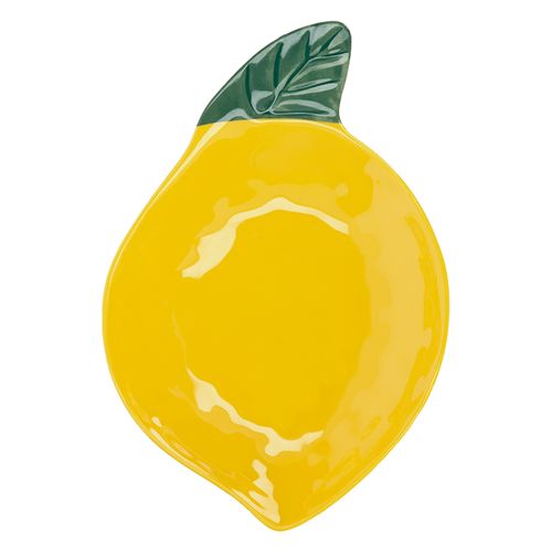 Plato de Melamina con Forma de Limón