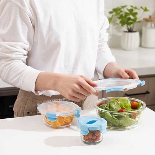 Taper de Alimentos de Vidrio Hermético Ø8,9x6,5 cm