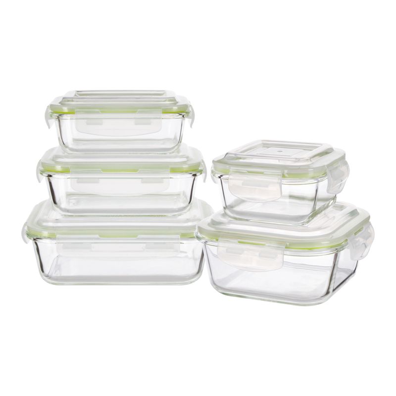 Home Fleek Recipientes de cristal para alimentos Hermeticos Con Tapa -  Tapers Para Comida Hermetico, Ahorro De Espacio Recipientes Para Alimentos  Para