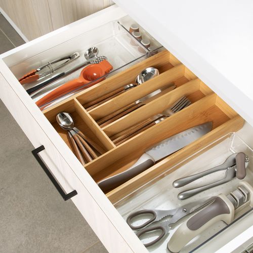 Organizador Cubiertos Bambú