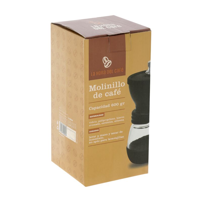 Molinillo de Café Vidrio- Hierro Cromado 600 g - Casaideas Peru