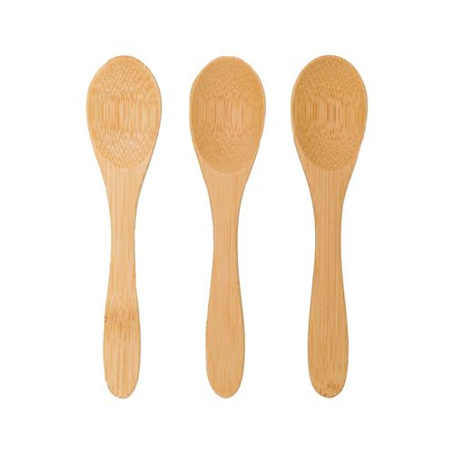 Set 3 Cucharas de Bambú para Coctel para Cóctel 3x14 cm