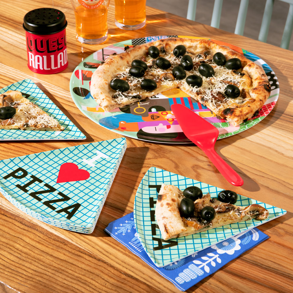 Piatto Pizza In Melamina 33cm - Con Frasi Decorative, Design Divertente - Foto 12