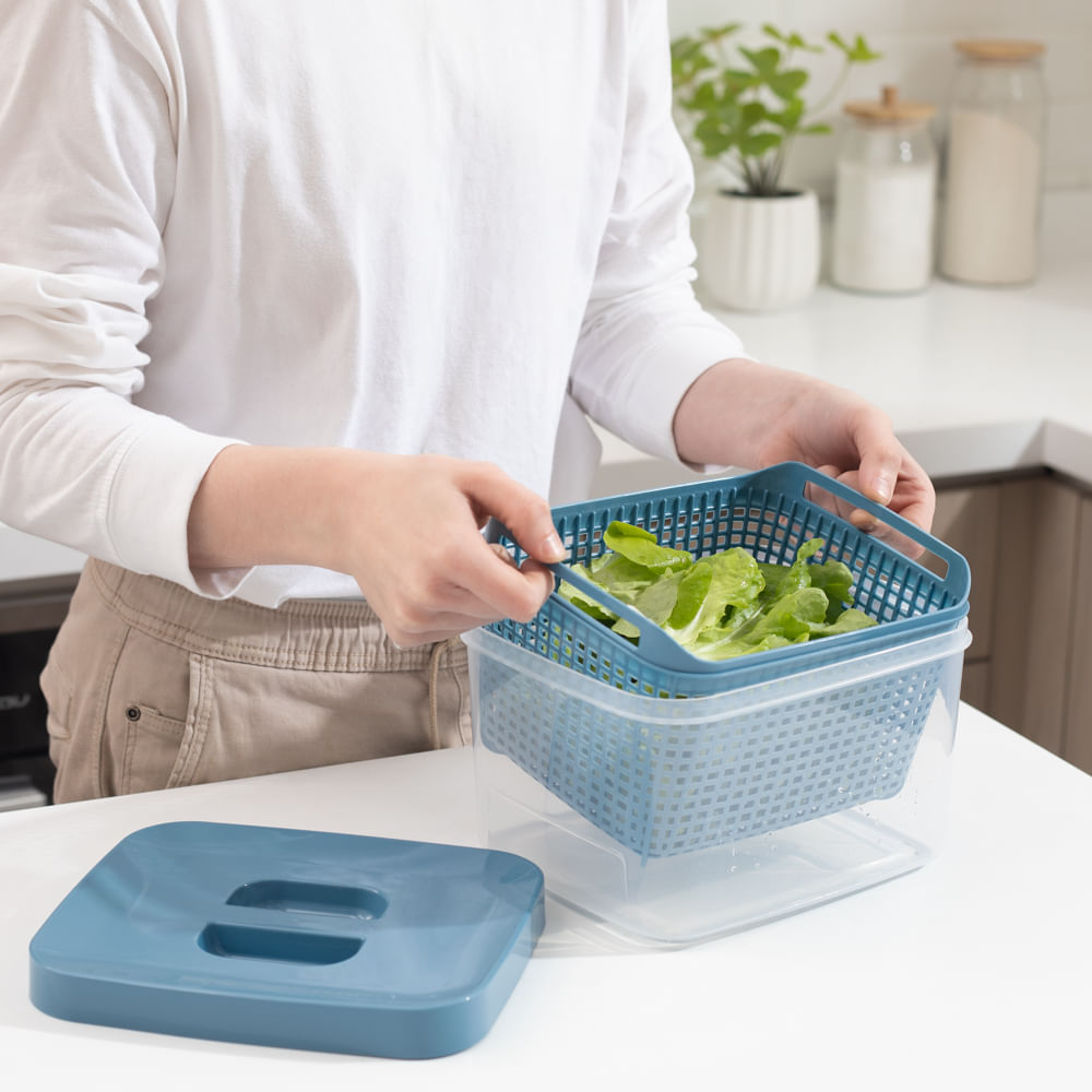 Greenco GRC0250 - Cajas organizadoras apilables para refrigerador