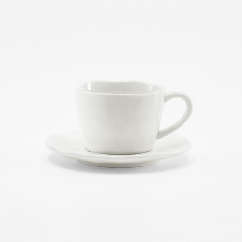 Taza Café con Plato Porcelana Porcelana Premium 100 ml