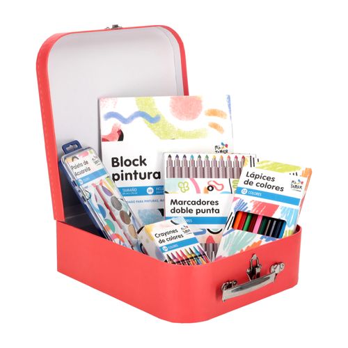 Set Maleta con Accesorios para Pintar y Dibujar 26x8x26 cm