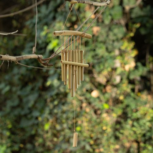 Campana de viento Bambú