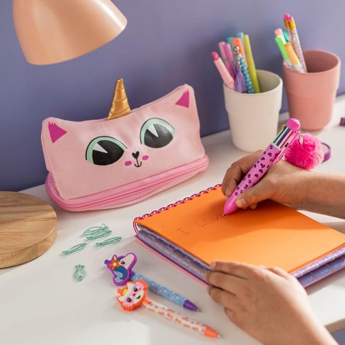 Cartuchera de Tela con Forma de Gato 23 cm
