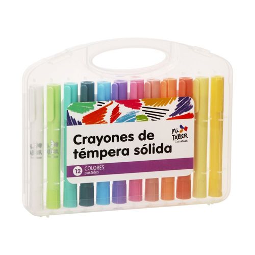 Set 12 Crayones Colores Pastel Ø12x12 cm