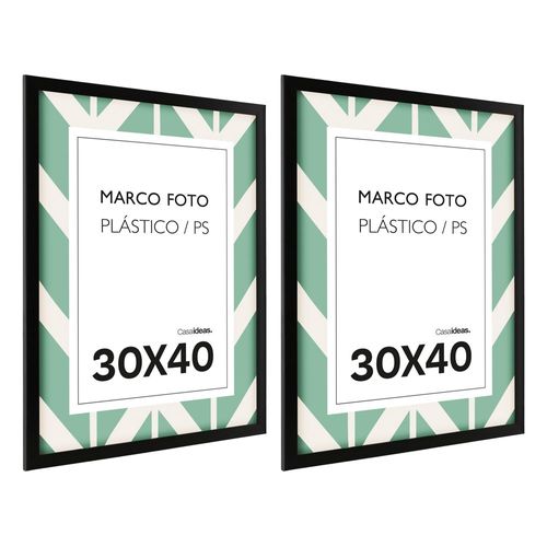 Set 2 Marcos de Foto Plástico PS para Retratos de 30x40 cm