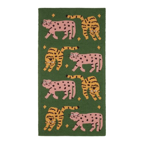 Alfombra Boucle con Diseño 70x140 cm