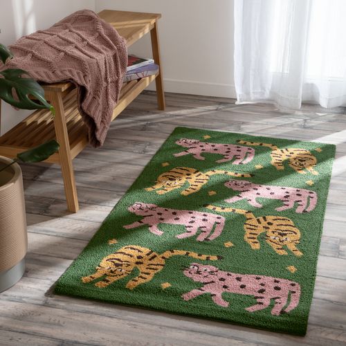 Alfombra Boucle con Diseño 70x140 cm