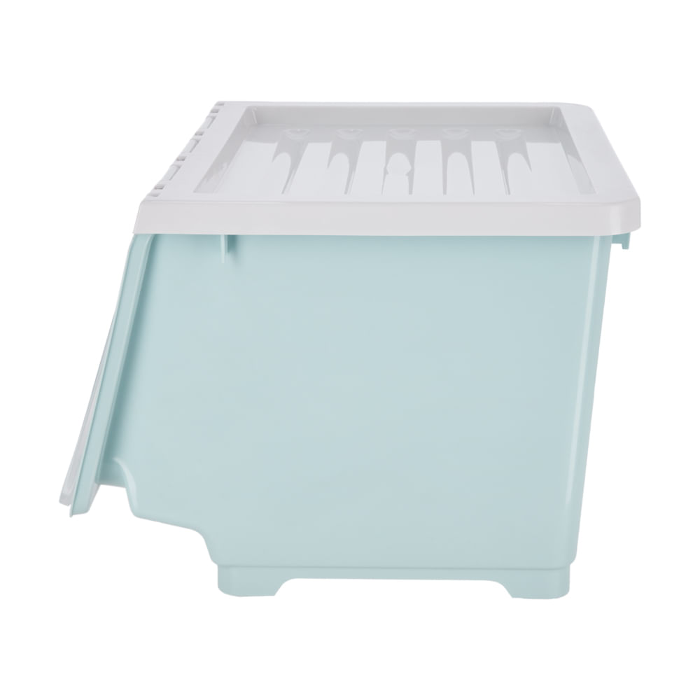 Caja Organizadora Plástico Apilable 0,6 L - Casaideas Peru