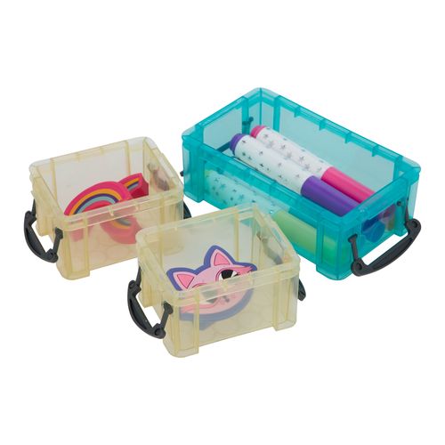 Set 3 Mini Cajas con Tapa 13,5x9x10 cm