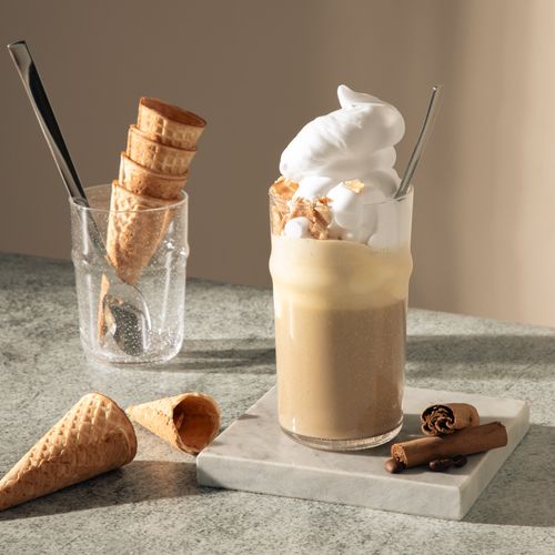Vaso de Vidrio Alto BurbujasTransparente 14,1 x 7,7 cm