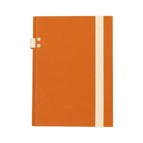 Libreta de Tela con 176 hojas con Líneas + Porta Lápiz 15 x 21 cm
