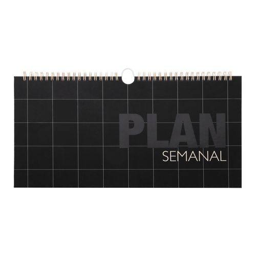 Planificador Semanal con Espiral 2025 19,5x2x35,5 cm