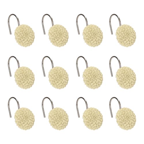 Set 12 Argollas para Cortina de Baño 4x5x6,4 cm