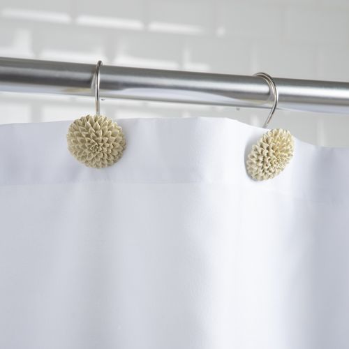 Set 12 Argollas para Cortina de Baño 4x5x6,4 cm