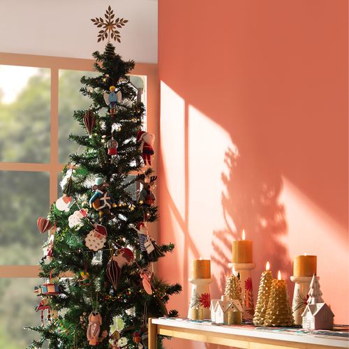 Vela Metálica Pilar Navidad M