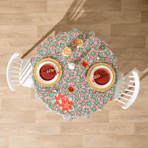 Mantel Poliéster con Estampado Navideño