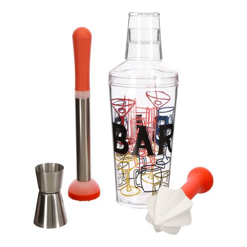Set Coctelera Acrílica con Accesorios