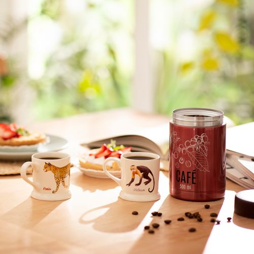 Mug Espresso de Cerámica con Diseño Animalito 150 ml